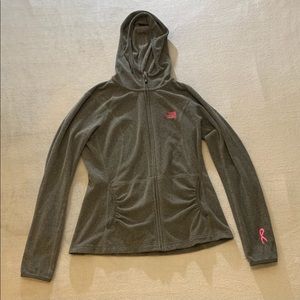 The North Face Hooded Zip Fleece Pink Ribbon